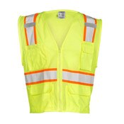 ML Kishigo All Mesh Contrast Vest Class 2 in Lime